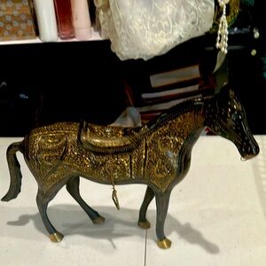 Vintage! Mosaic Metal Shiny Middle-Eastern Horses BEAUTIFUL!!!♥️♥️♥️🐎 🐴